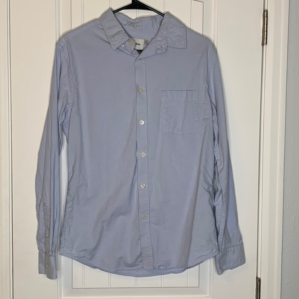 Light Blue Mens Dress Shirt Size M Slim